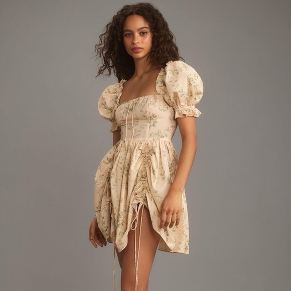 Anthropologie Selkie Puff-Sleeve Villa Romantics Mini Dress - Picture 2 of 9